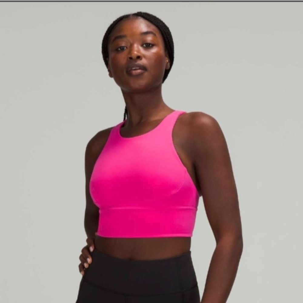 Lululemon Wunder Train Long-Line Bra *Medium Support, C/D Cups Sonic Pink